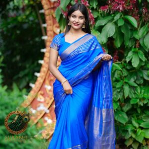 Mysore silk Saree Royal Blue special